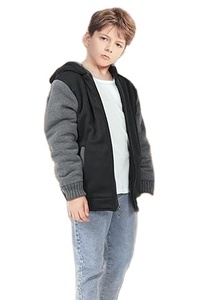 GEEK LIGHTING Boys <b>Sherpa</b> <b>Lined</b> <b>Hoodie</b> Kids Fleece Sweatshirt Full Zip Hooded Jacket - Product Image 3
