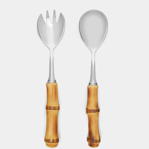 Elegante Juego de Cubiertos para Ensalada de Acero Inoxidable, Adecuado para Decoración de Mesa Minimalista, que Ofrece Belleza y Funcionalidad en una Sola Pieza - Product Image 1