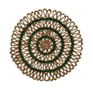 Rustic Charm Seagrass <b>Placemat</b>, Floral Shaped <b>Placemats</b> <b>For</b> <b>Christmas</b> Party Decor Table Top Decor Wholesale From Vietnam - Product Image 1