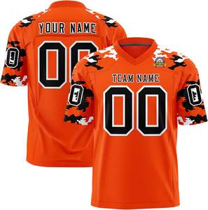 Camisetas de equipo de fútbol de escuela secundaria Ajuste personalizado con logotipos bordados Poliéster duradero Fabricante OEM - Product Image 1