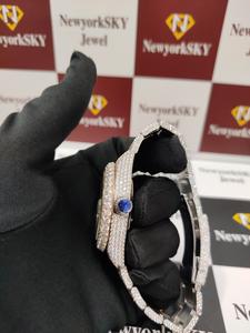 นาฬิกาข้อมือเพชรโมอิสทรงกลมตัดเพชรสำหรับผู้ชายที่มีความคมชัดระดับ VVS ใส่ได้ทุกที่ - Product Image 4