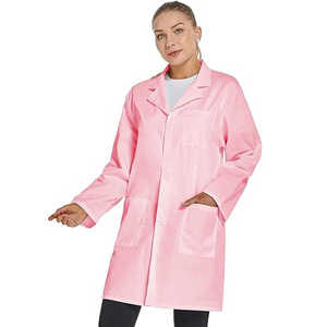 Bata de laboratorio profesional para Mujeres Hombres Bata de laboratorio de hospital unisex de manga larga - Product Image 3
