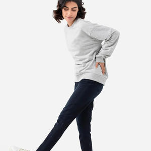 Personnalisé décontracté femmes surdimensionné uni prix bon marché couleur unie vêtements d'hiver col haut coton polaire respirant femmes sweatshirts - Product Image 4