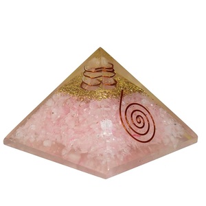 Đẹp Orgone Kim Tự Tháp Đá Quý Rose Flower <span class=keywords><strong>Of</strong></span> Life Hồng Tình Yêu Tự Nhiên OEM Tùy Chỉnh Kim Tự Tháp Từ Tinh Thể Cung Cấp Ấn Độ - Product Image 1