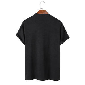 Camisetas extragrandes de algodón 100% para hombre, camiseta de manga corta transpirable de peso pesado, camiseta de lavado en blanco liso de longitud larga para hombre - Product Image 2