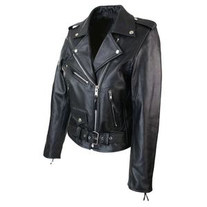 Wholesale Winter 2026 High-quality <b>Men</b> Genuine Leather Waterproof <b>Jacket</b> with Pockets <b>Sheepskin</b> Zipper Biker Coat Front 2026 - Product Image 3