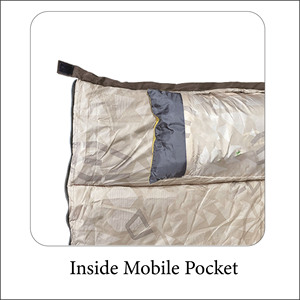 Saco de dormir de montaña para exteriores, saco de compresión ligero para acampar, senderismo, mochilero, Rectangular, orientado a la exportación - Product Image 3