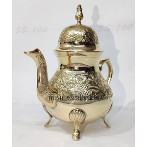 Most Fancy Unique Designer Hot Selling Factory Direct Supply Brass Tea Pot for Espresso & Tea Serving Hotel & Restaurant Supply - Product Image 2