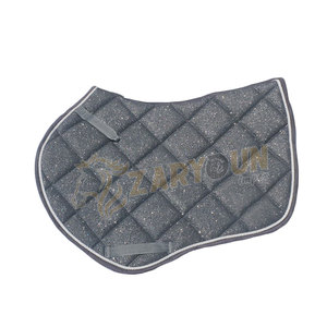 Coussinets de selle polyvalents de base de haute qualité paillettes noires avec doublure en tissu de conception personnalisée rembourrage en coton - Product Image 4