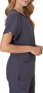 Veste de gommage médicale pour femmes de qualité supérieure soins infirmiers professionnels fermeture éclair léger Durable poches confortables toile 100% - Product Image 3