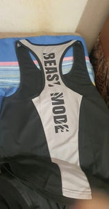 150 GSM Custom 2XL Gym Clothing <b>Men</b> Sleeveless Muscle Shirt Stringer Tank Top Fitness Basketball Running Singlet - Product Image 3