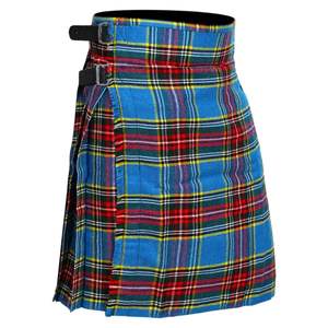 Kilt écossais pour homme en tissu acrylique de haute qualité de 13 oz à motif tartan moderne MacBeth, avec bretelles en cuir réglables, 5 yards - Product Image 1