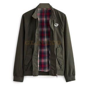 Veste en toile pour homme, MOQ faible, style urbain, avec logo personnalisé sur le devant, imperméable et coupe-vent, tailles personnalisées, prix abordable - Product Image 2