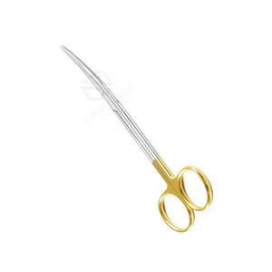 Ciseaux de Metzenbaum incurvés JIMED SURGICAL 145 mm, instrument chirurgical manuel pour la chirurgie gingivale, acier inoxydable doré de haute qualité, CE - Product Image 6