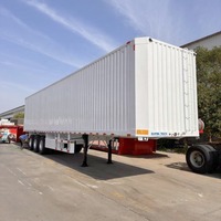Semi-remorque fourgon Great Dane en acier utilitaire de haute qualité, capacité de chargement de 20001-25000 kg, hauteur 45 m, à vendre