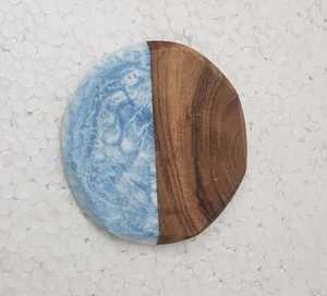 Planche à découper élégante en bois et résine, vaisselle personnalisée pour légumes, fromage, découpe - Outil de cuisine élégant, blocs à découper - Product Image 6