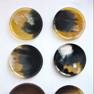Sous-verres en corne de bœuf de qualité supérieure à 100%, sous-verres ronds de luxe, sous-verres écologiques, utilisation à domicile, au restaurant, à l'hôtel au prix le plus bas - Product Image 4