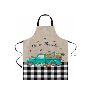 100% Pure Cotton Sleeveless Customized Design Daily Use <b>Cooking</b> Kitchen <b>Apron</b> with Custom Logo - Product Image 2