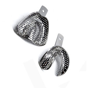 Plateau d'empreinte dentaire manuel en acier inoxydable sur mesure, service OEM, dernier style, pour quantité en gros - Product Image 5