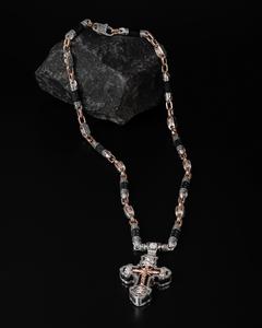 Colgante Cruzado de Plata de Ley S925 de Doble Cara Estilo Vintage para Hombre con Cadena, Certificado GIA, Estilo Hip-hop, Idea de Regalo Moderna - Product Image 4