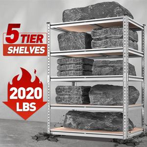 72인치 높이 x 35.55인치 너비 x 16인치 깊이 5단 조립 간편 조절 가능 고하중 선반 차고 선반 보관 선반 - Product Image 6