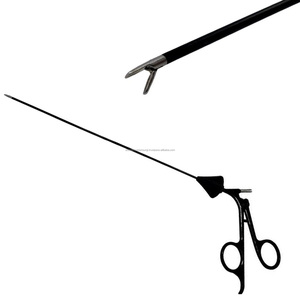 Porte-aiguille laparoscopique manuel à tube isolant, instrument chirurgical certifié CE, pour laparoscopie, suture, usage clinique et hospitalier - Product Image 1