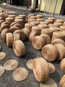 Cojín otomano de jacinto de agua seca natural, duradero, respetuoso con el medio ambiente, hecho por vietnamita - Product Image 6