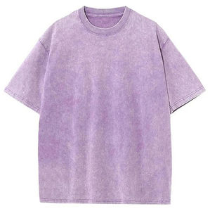 Camiseta personalizada 100 de algodón para hombre, camiseta lavada con ácido suelta, logotipo personalizado, gráfico desvanecido, camiseta lavada Vintage, camiseta lavada con ácido Vintage - Product Image 3