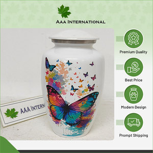 Colección única de urnas de cremación para adultos de aluminio de diseño personalizado para mantener las cenizas conmemorativas del fabricante y exportador indio - Product Image 3