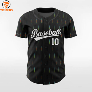 2025 nouvelle conception personnalisée maillot de baseball en gros vêtements de sport à deux boutons technologie de sublimation uniforme OEM entretenu - Product Image 1