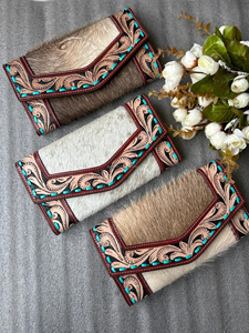 กระเป๋าสตางค์หนังแท้สำหรับผู้หญิงกระเป๋าคลัทช์หนังวัวแบบสั่งทำ - Product Image 3