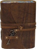 Carnet en cuir véritable vintage NEW ERA, reliure cousue, couverture rigide, écologique, 100 feuilles, impression numérique, logo personnalisé