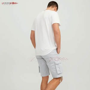 Pantalones cortos Cargo clásicos para hombre con cierre de botón y bolsillos laterales Pantalones cortos Cargo para hombre con bolsillos laterales y traseros - Product Image 4