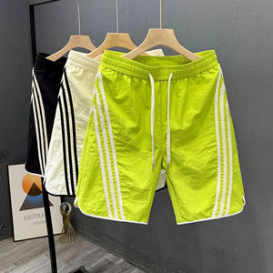 Pantalones cortos de verano para hombre, pantalones cortos de algodón atléticos activos, pantalones cortos de entrenamiento de secado rápido, pantalones cortos de algodón sólidos para hombre - Product Image 3