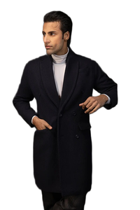 Abrigo Largo de Lana para Hombre, Moderno, Abrigo de Invierno Cálido, Ecológico, Elegante, Estilo Clásico para Atuendos Formales de Oficina y Casuales - Product Image 6