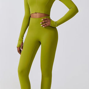 Ensemble de yoga pour femmes sans couture très vendu, vêtements de sport de fitness, 3 pièces, vêtements de sport respirants, vêtements de sport pour femmes, ensemble de yoga 3 pièces - Product Image 5