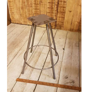 Antique Iron Circular Foot Rest Rod Home Furniture Ottoman Industrial Metal Bar <b>Stool</b> Rustic Steel Counter <b>Stool</b> - Product Image 1