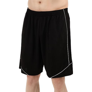 <b>Black</b> Plain Solid Color Side Double Layer Training Fitness Wear Jogging <b>Short</b> <b>Men</b> Workout Running Gym Sports Jogging <b>Shorts</b> - Product Image 1