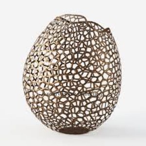 Fancy Flower Shape <b>Vase</b> Antique Style Metal Heavy Duty Ready to Ship Pots and <b>Vase</b> <b>Gold</b> Color Shiny Polished Centerpiece Supplie - Product Image 2