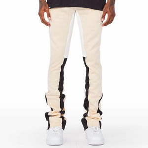 Pantalones de chándal acampanados personalizados para hombre, pantalones ajustados para hombre, pantalones de chándal acampanados en blanco de peso pesado lavados para hombre - Product Image 3