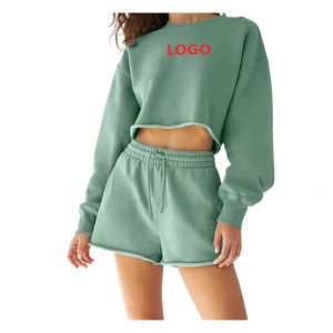 Custom Logo Blank Fleece Cotton Polyester Pullover Oversized Sweater Crew Neck Sweatshirt <b>Jumper</b> for Women - Product Image 5