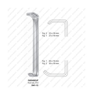 Retractor Roux de 3 Piezas, Instrumentos de Cirugía General Manuales de Acero Inoxidable, Retractor de Doble Extremo, BIOLEX INSTRUMENTS - Product Image 2
