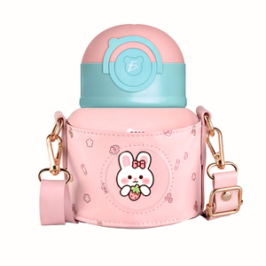 Thermos Portatile da 520ML con Design Cartoon, Bottiglia Termica in Acciaio Inox di Grado Alimentare per Viaggi dei Bambini - Product Image 4