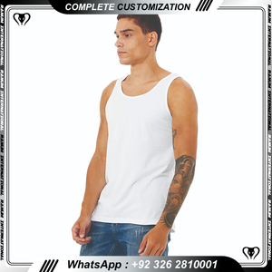 Haute qualité 100% coton hommes débardeur Premium coupe conique sans manches pour entraînement séchage rapide capuche impression décoration motif 3D - Product Image 5
