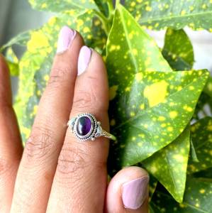 925 Sterling Silver <b>Fine</b> <b>Ring</b> Natural Amethyst Gemstone Elegant and Luxurious - Product Image 5