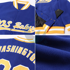 Chaqueta universitaria de estilo motorista personalizada de alta calidad para hombre, ligera, de algodón satinado, impermeable, con cremallera, hecha en lona de lana de Pakistán - Product Image 2