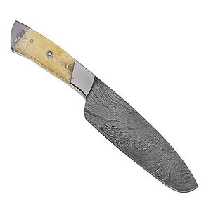 Custom Handmade Eco-Friendly Damascus Steel Chef Bowie <b>Knife</b> Set Serrated Edge Multi-Purpose Design Custom Size Logo OEM Supply - Product Image 1