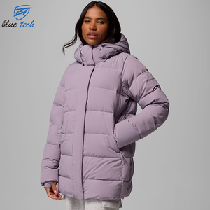 New Style <b>Women</b> Puffer <b>Jacket</b> Oversized Winter Warm Quilted Knitted Custom Logo & Design Print OEM Front - Product Image 6