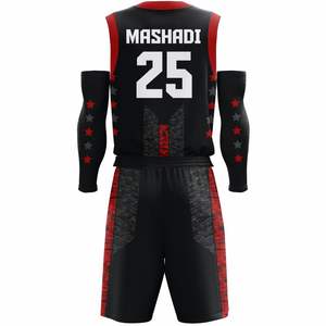 Uniformes de basket-ball pour adultes personnalisés, tissu polyester de haute qualité, vente en gros, sublimation, grande taille, respirant et anti-transpiration - Product Image 3