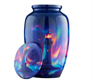 Belle bague en diamant, urne funéraire en métal (laiton/aluminium) pour cendres humaines d'adultes - Product Image 6